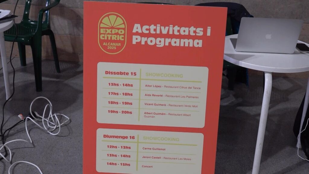 Alcanar promou la producció i la cuina de cítrics a Expocítric
