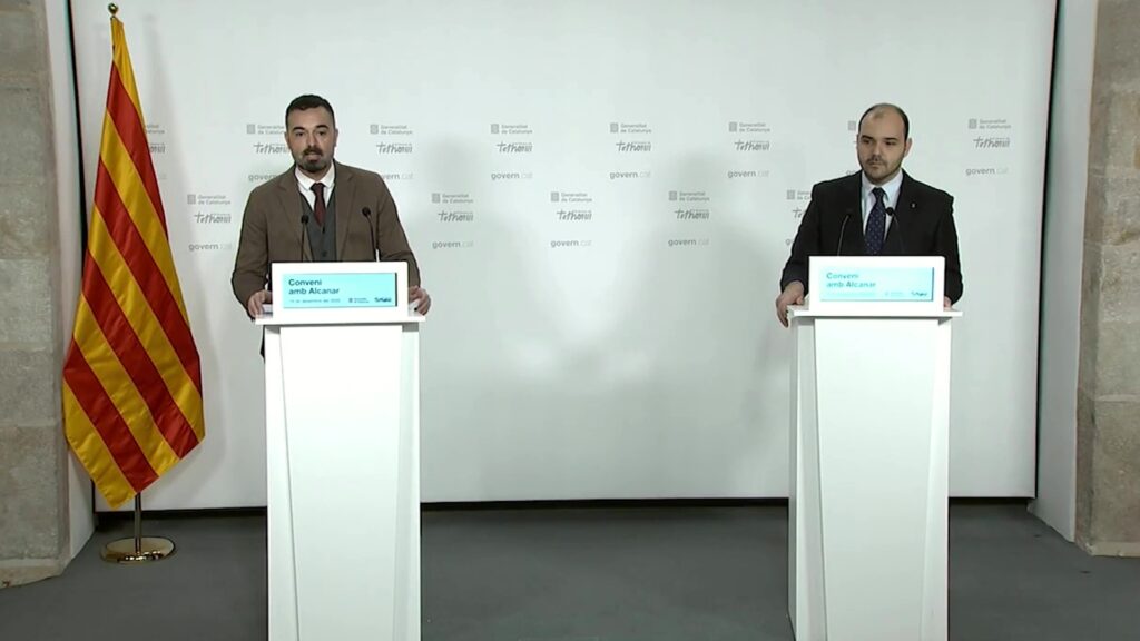 Alcanar signa un acord històric amb la Generalitat per a la canalització del barranc del Llop