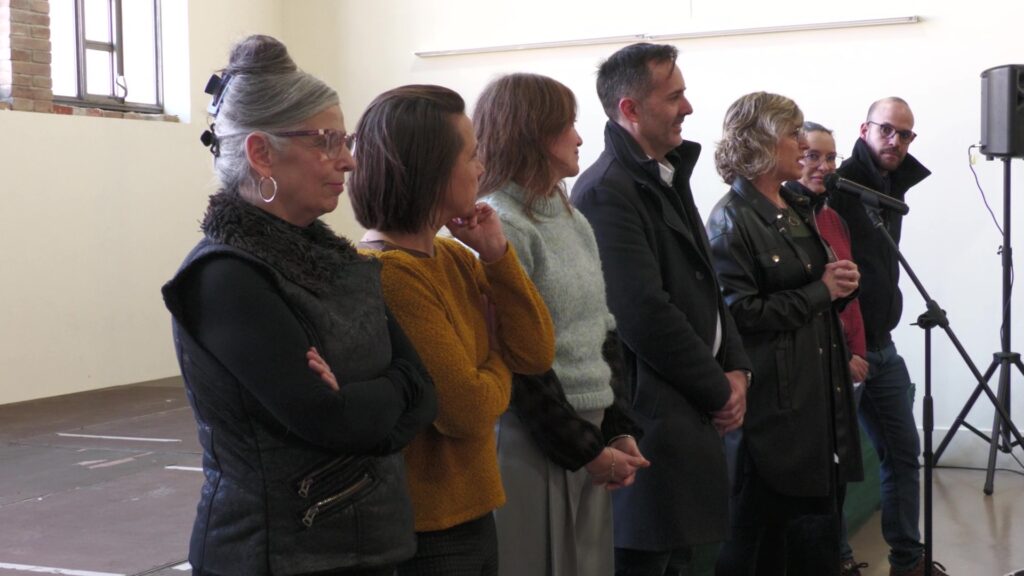 Presentació del projecte Mapadeball al Museu de Tortosa amb representants municipals i coreògrafes.