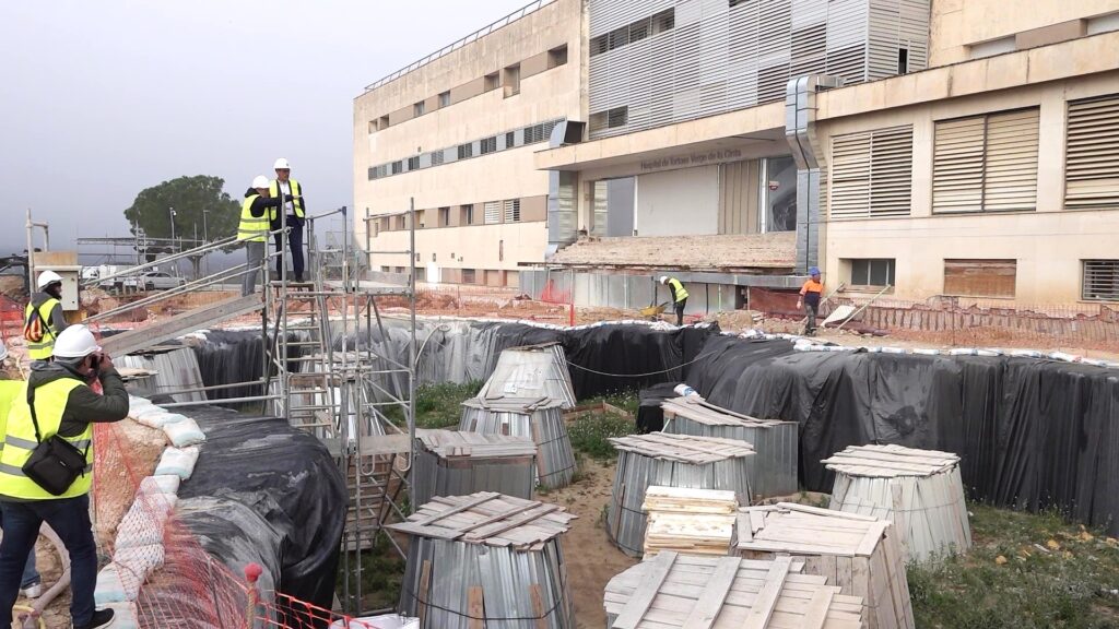 Obres d'ampliació de l'Hospital Universitari de Tortosa Verge de la Cinta.