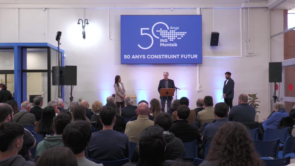 Acte de celebració del 50è aniversari de l'Institut Montsià d'Amposta a les Terres de l'Ebre.