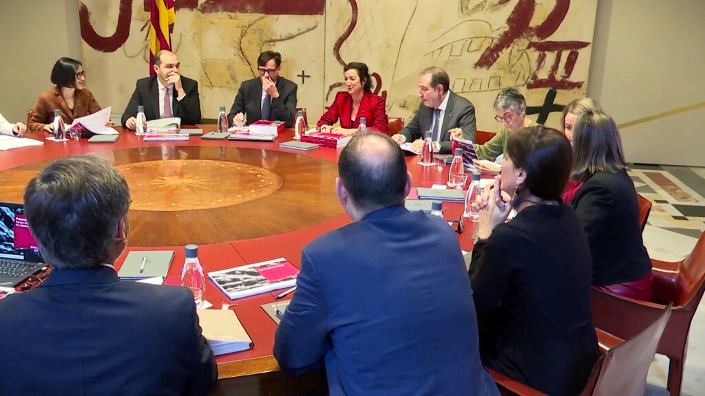 Reunió del Consell Executiu del Govern de la Generalitat per aprovar els pressupostos a Barcelona.
