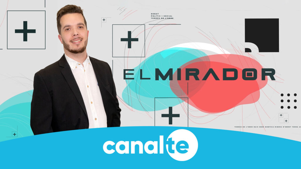 David Benito, nou presentador del programa de debat El Mirador de Canal TE a les Terres de l'Ebre.