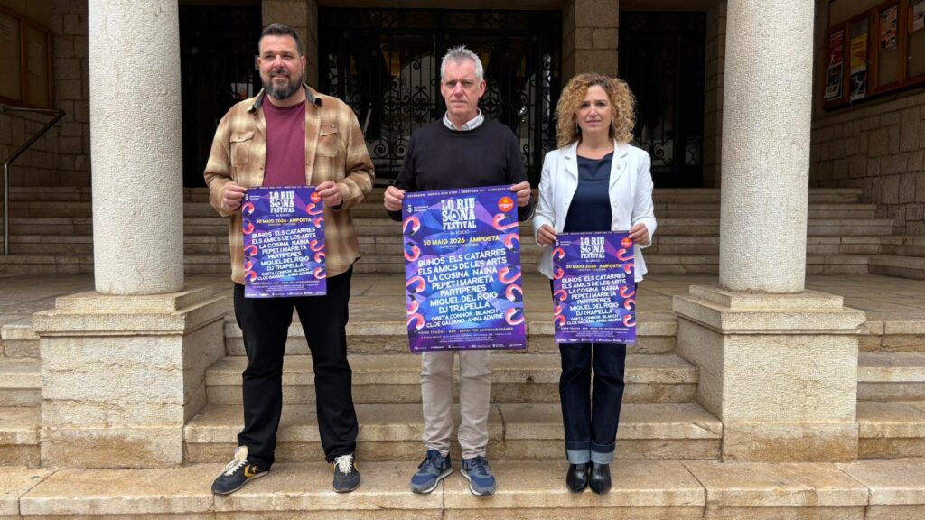 Amposta presenta l’octava edició de Lo Riu Sona amb un cartell 100% en català Presentació del cartell de Lo Riu Sona Festival 2026 a l'Ajuntament d'Amposta, Terres de l'Ebre.