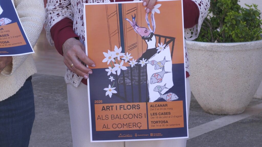 Presentació de la sisena edició d'Art i Flors als Balcons i al Comerç a l'Ajuntament d'Alcanar.