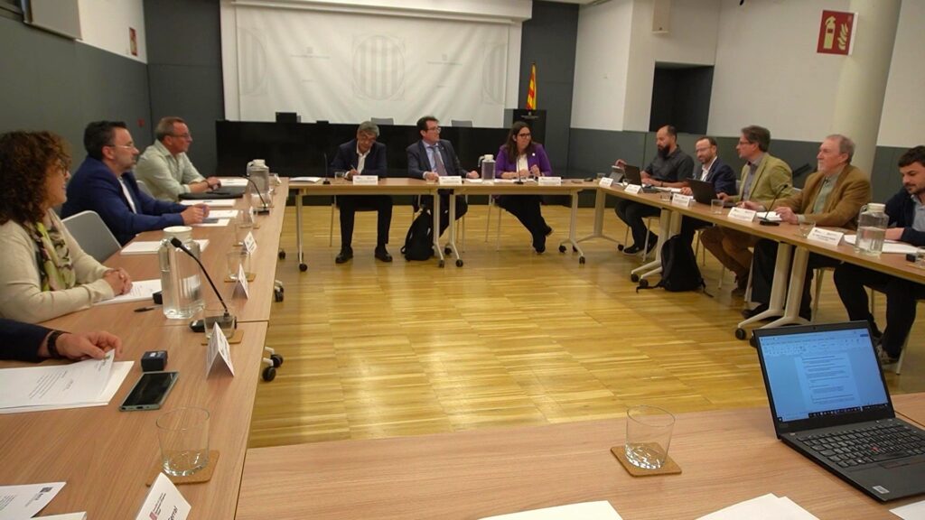 Reunió del Consell Rector de l'IDECE a la seu de la Generalitat a Tortosa, Terres de l'Ebre.