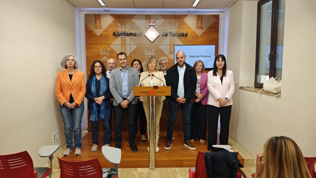 Roda de premsa del govern municipal de Tortosa sobre el pressupost 2026.