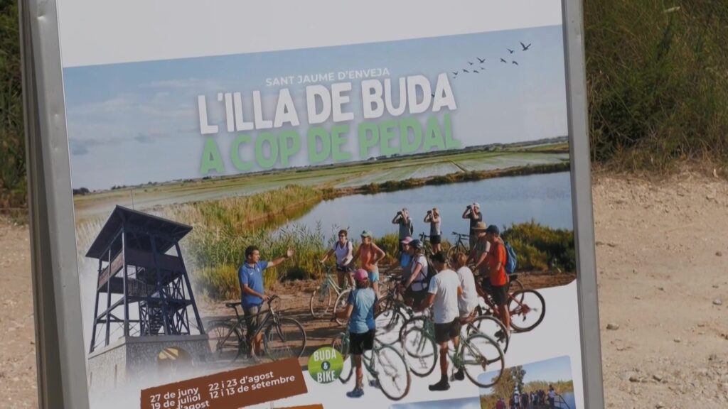 Presentació de l'activitat cicloturística Buda&Bike a Sant Jaume d'Enveja, al Montsià.