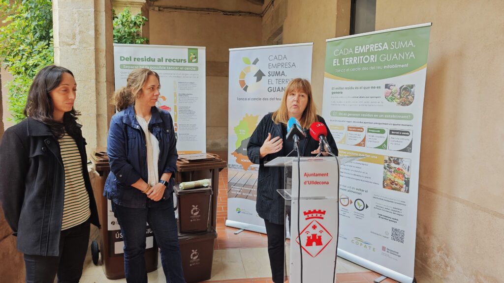 Presentació de la campanya de gestió de residus comercials a Ulldecona, Montsià, Terres de l'Ebre.