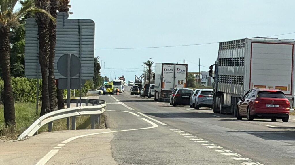 Accident a l'N-340 a Alcanar