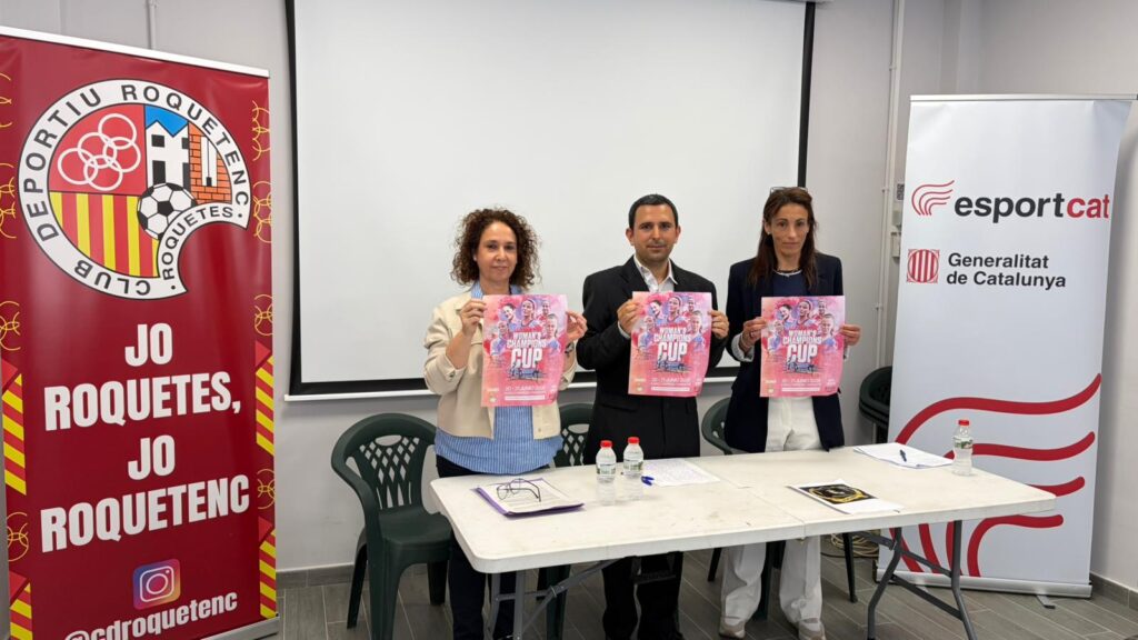 Presentació oficial de la Woman's Champions Cup al municipi de Roquetes, Baix Ebre.