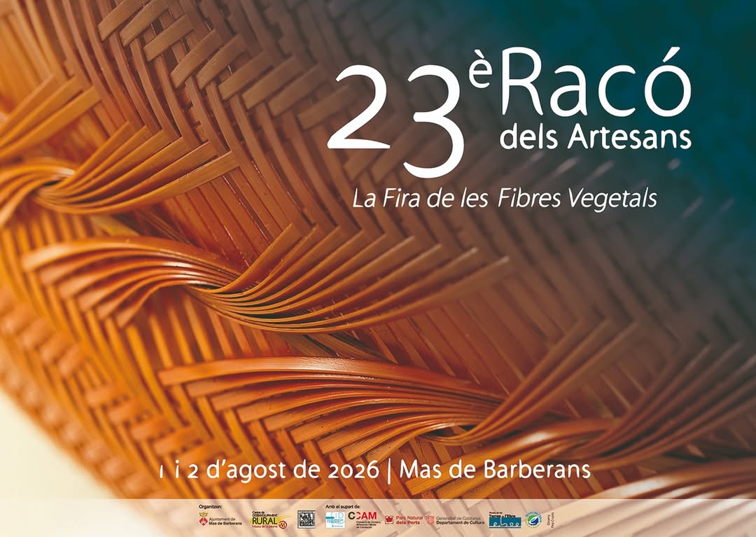 Cartell oficial del 23è Racó dels Artesans de les fibres vegetals a Mas de Barberans.