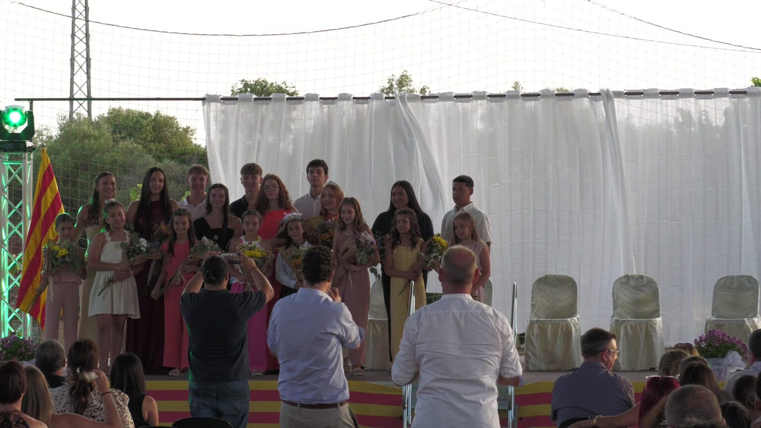 Presentació de les pubilles i els mossos de Masdenverge durant les Jornades Culturals.
