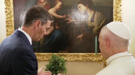 Un bonsai d’olivera: el regal de Pedro Sánchez al papa Lleó XIV