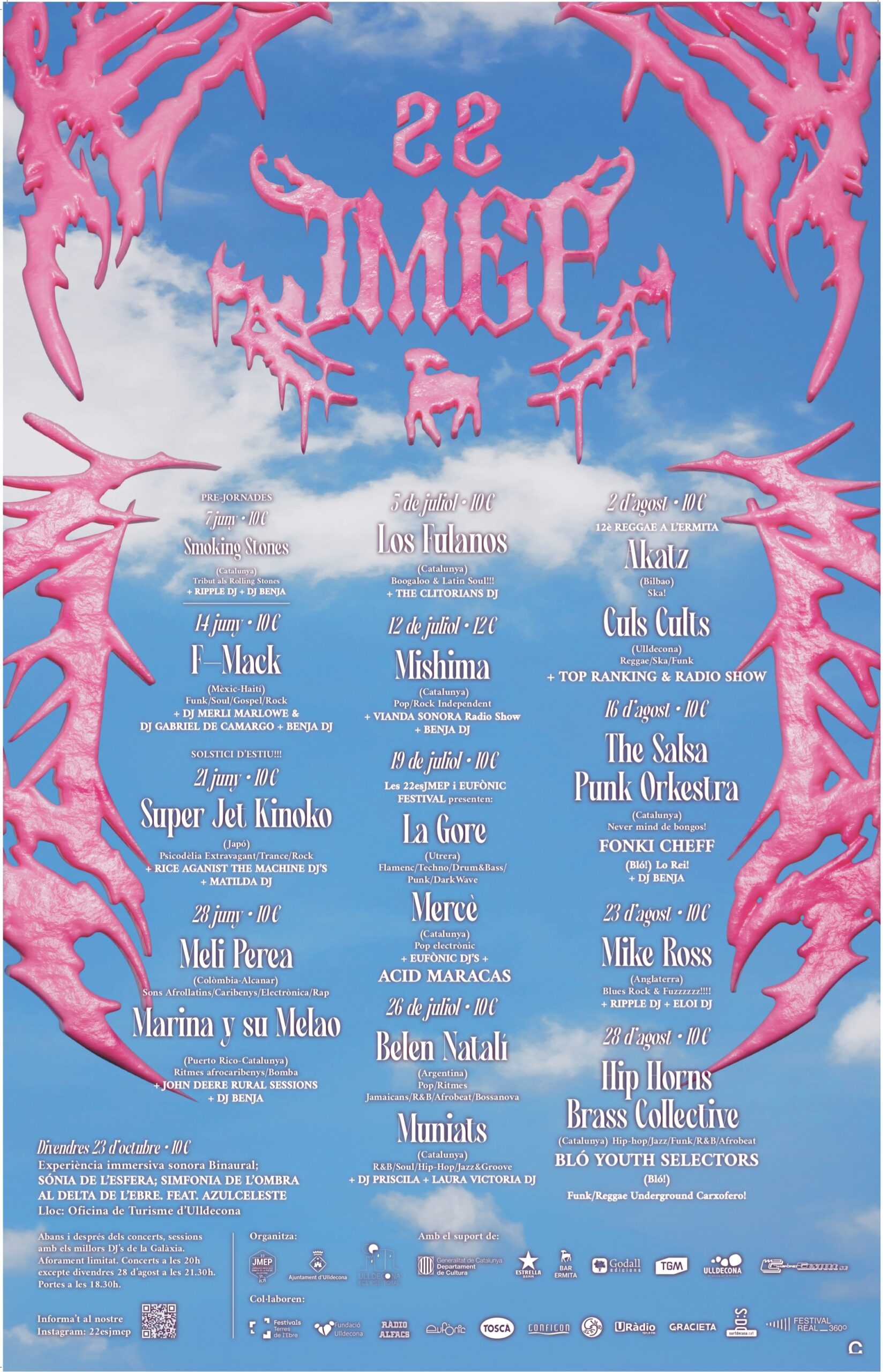 Cartell oficial de la 22a edició de les Jornades Musicals a l'Ermita de la Pietat a Ulldecona, al Montsià.