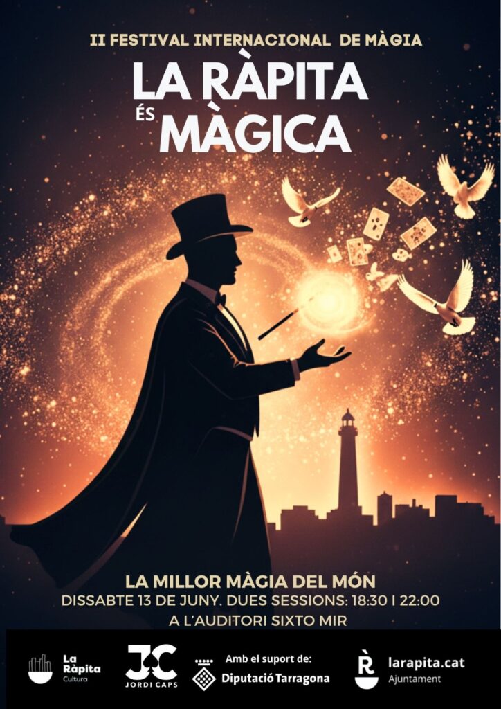 Cartell del segon festival de màgia a la Ràpita.