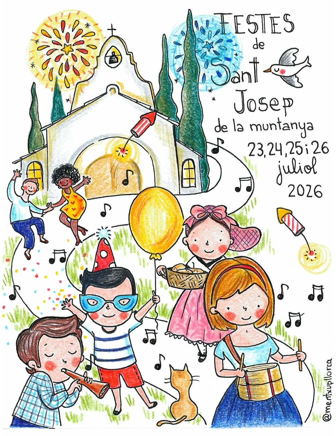 Cartell i programa d'actes de les Festes de Sant Josep de la Muntanya de Tortosa.
