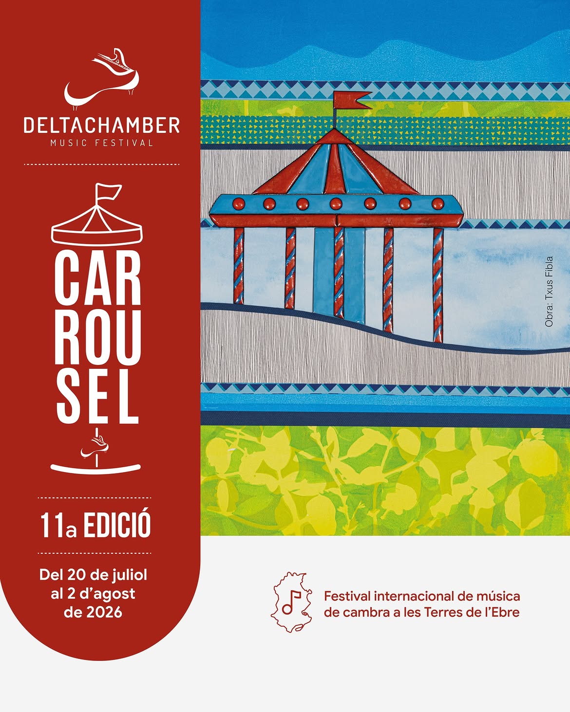 Cartell oficial de l'11a edició del DeltaChamber Music Festival 2026 a les Terres de l'Ebre.