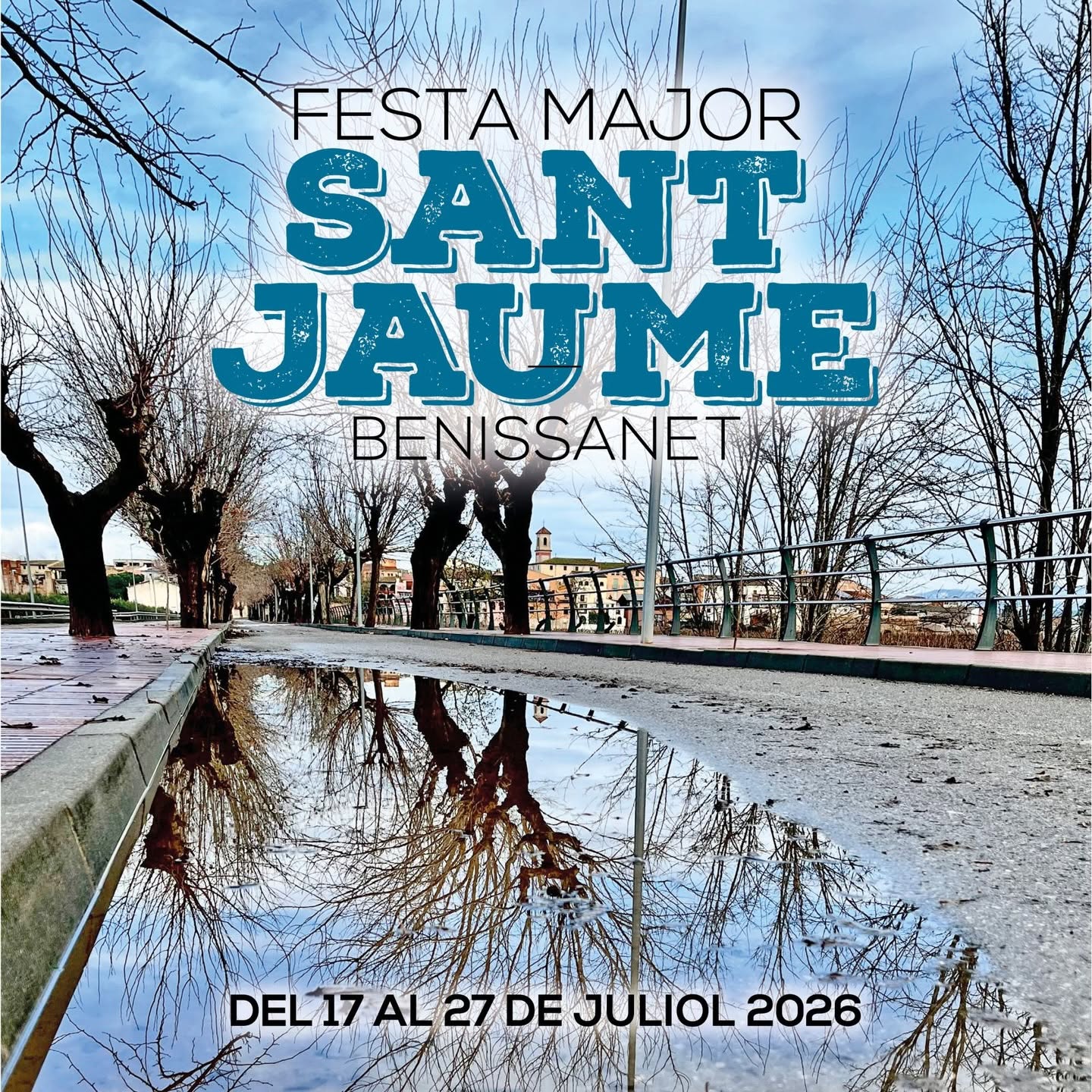 Cartell i programació d'actes de la Festa Major de Sant Jaume 2026 a Benissanet.