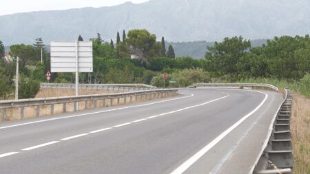 Lloc on es va produir el xoc frontal mortal entre Aldover i Tortosa