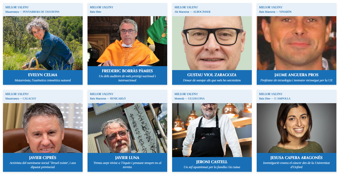 Alguns dels candidats de la categoria 'Millor Talent' dels Premis Perifèric 2027.