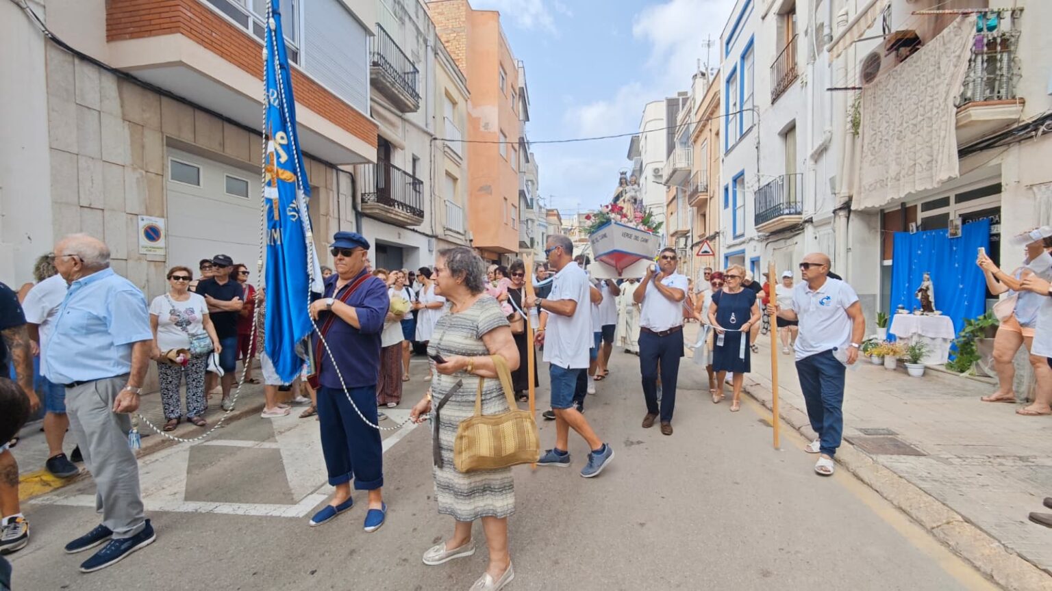 Processó de la Mare de Déu del Carme pels carrers de la Ràpita