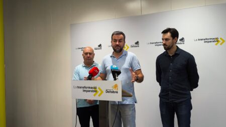 Roda de premsa de presentació de la candidatura de Deltebre al Pla de Barris i Viles de Catalunya