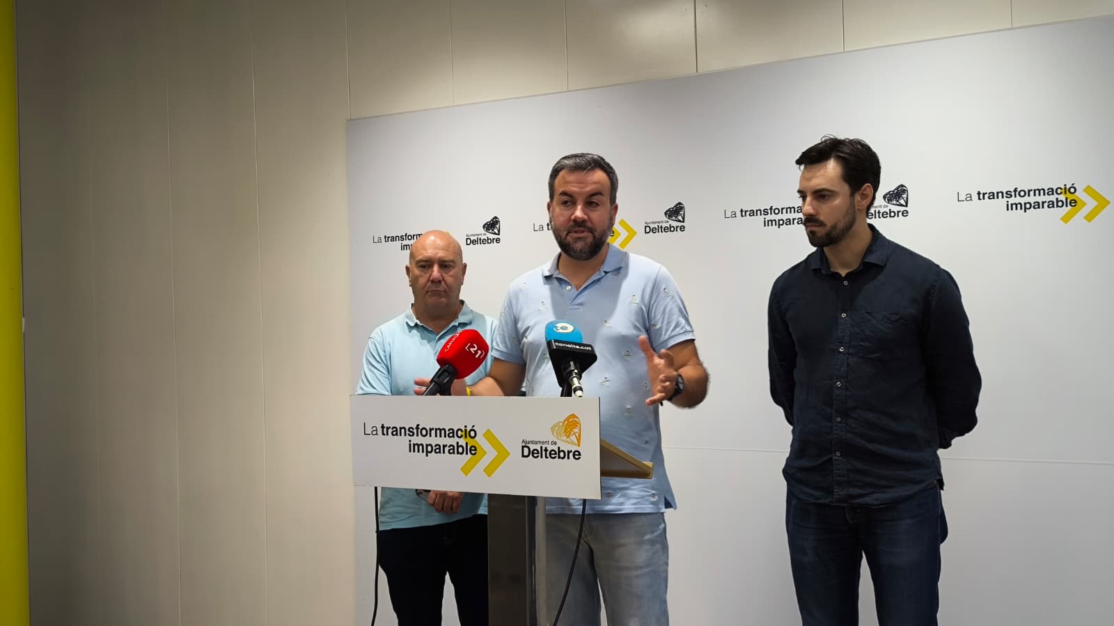 Deltebre porta al Pla de Barris un projecte de 12,5 milions per transformar el municipi Roda de premsa de presentació de la candidatura de Deltebre al Pla de Barris i Viles de Catalunya
