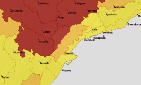 Avís roig per calor a les Terres de l’Ebre